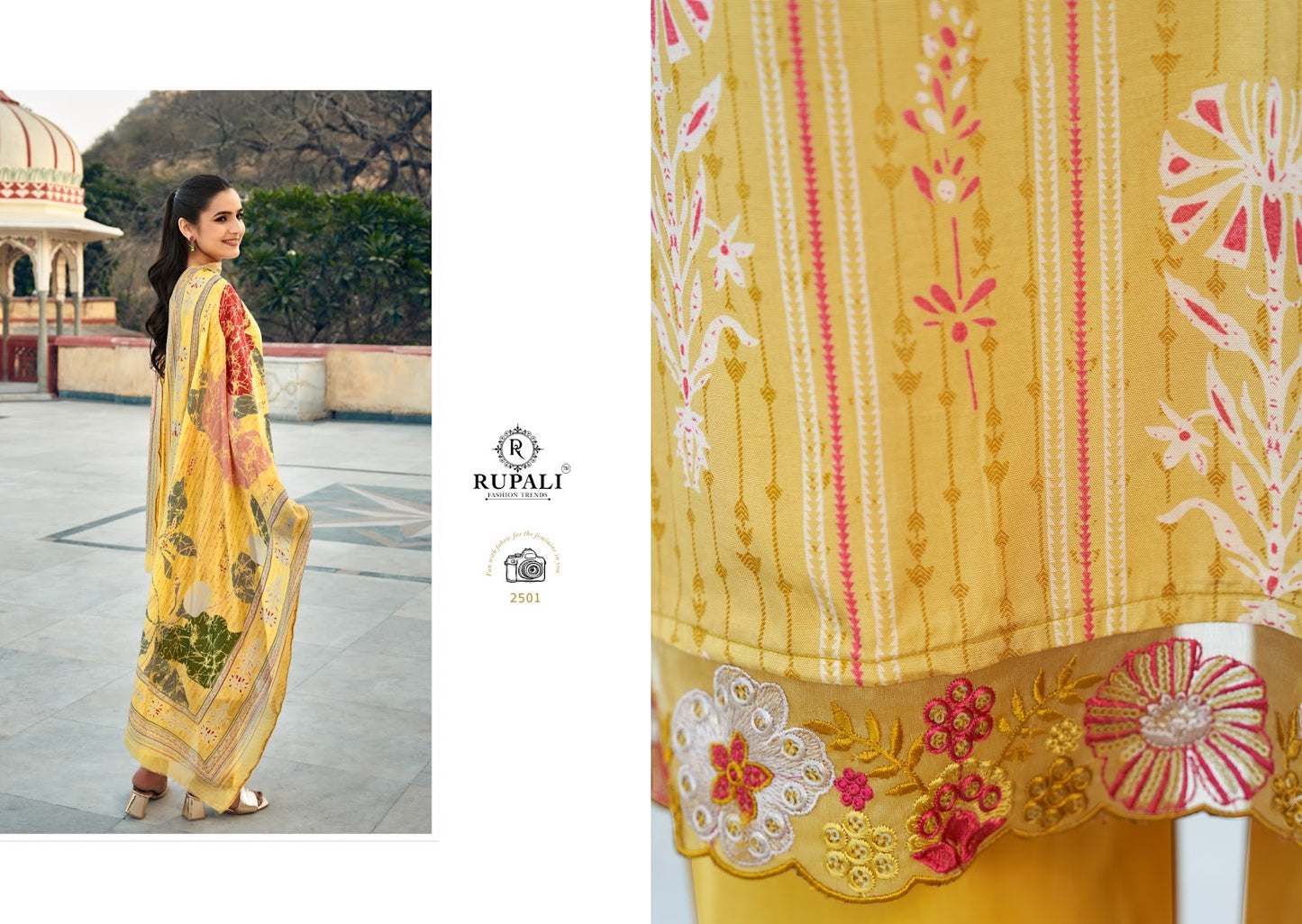 अमाया रूपाली मलमल पैंट स्टाइल सूट थोक मूल्य