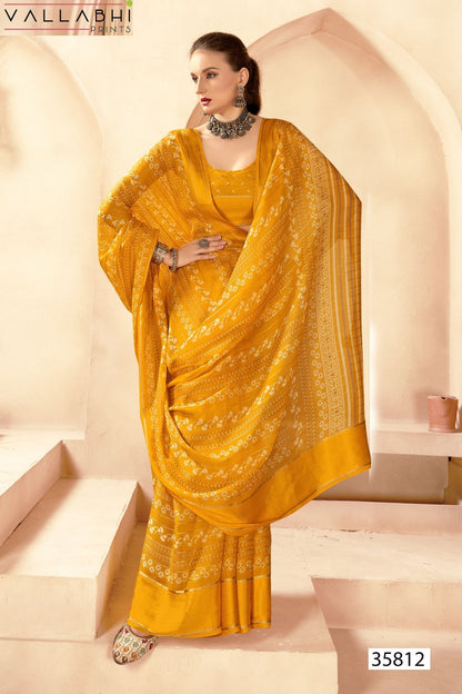 Amayah Vol 4 Vallabhi Prints Georgette Sarees Wholesaler
