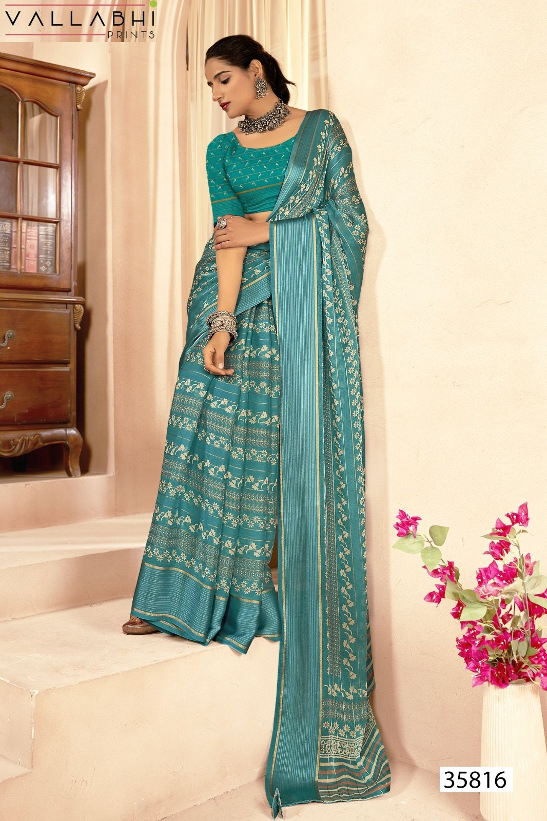 Amayah Vol 4 Vallabhi Prints Georgette Sarees Wholesaler