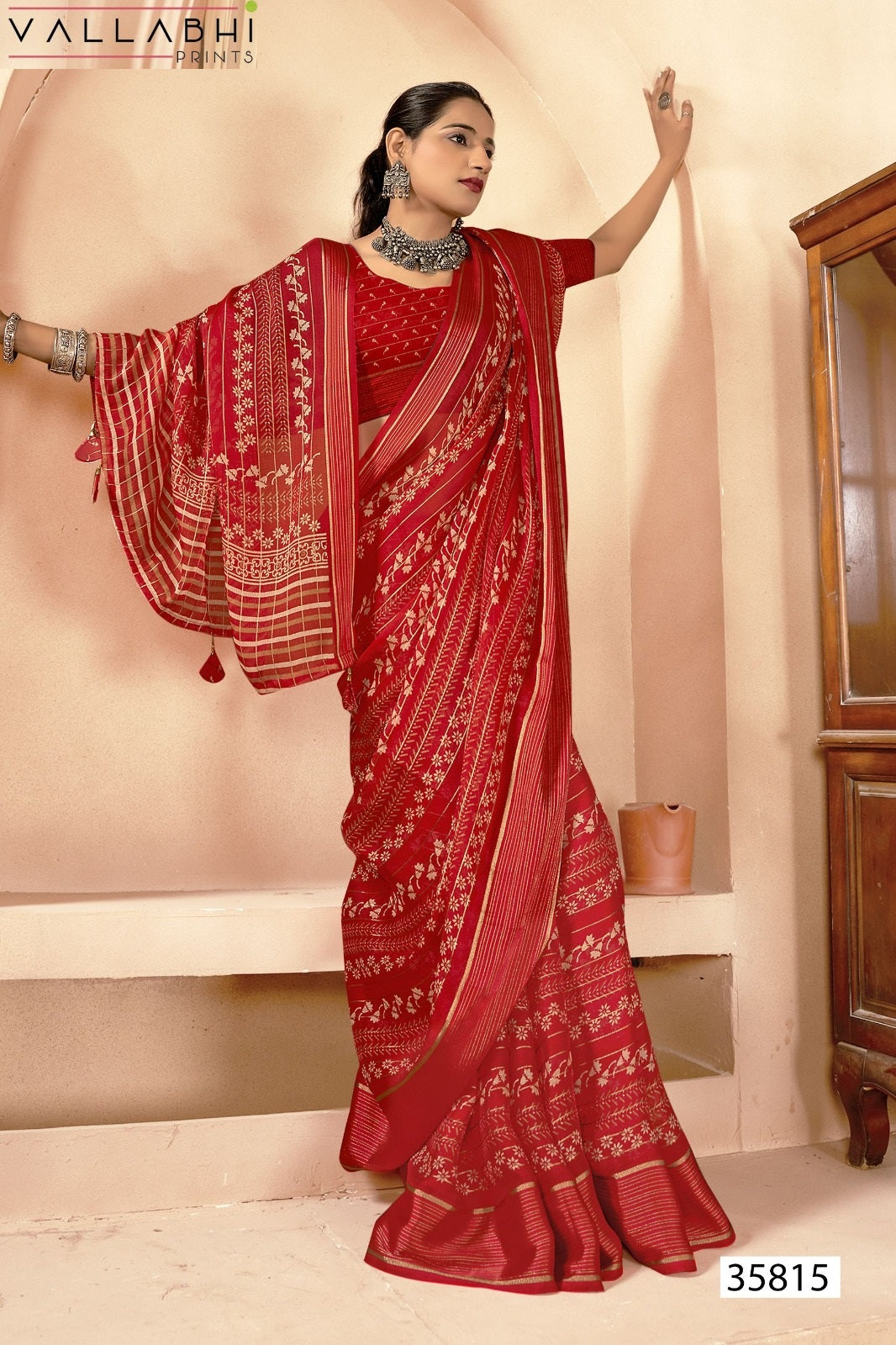 Amayah Vol 4 Vallabhi Prints Georgette Sarees Wholesaler