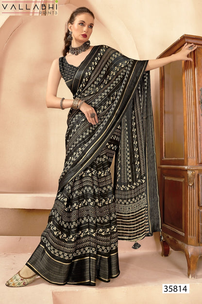 Amayah Vol 4 Vallabhi Prints Georgette Sarees Wholesaler
