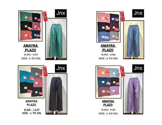 Amayra Liva 1511 Jnx Rayon Branded Palazzo Supplier Gujarat