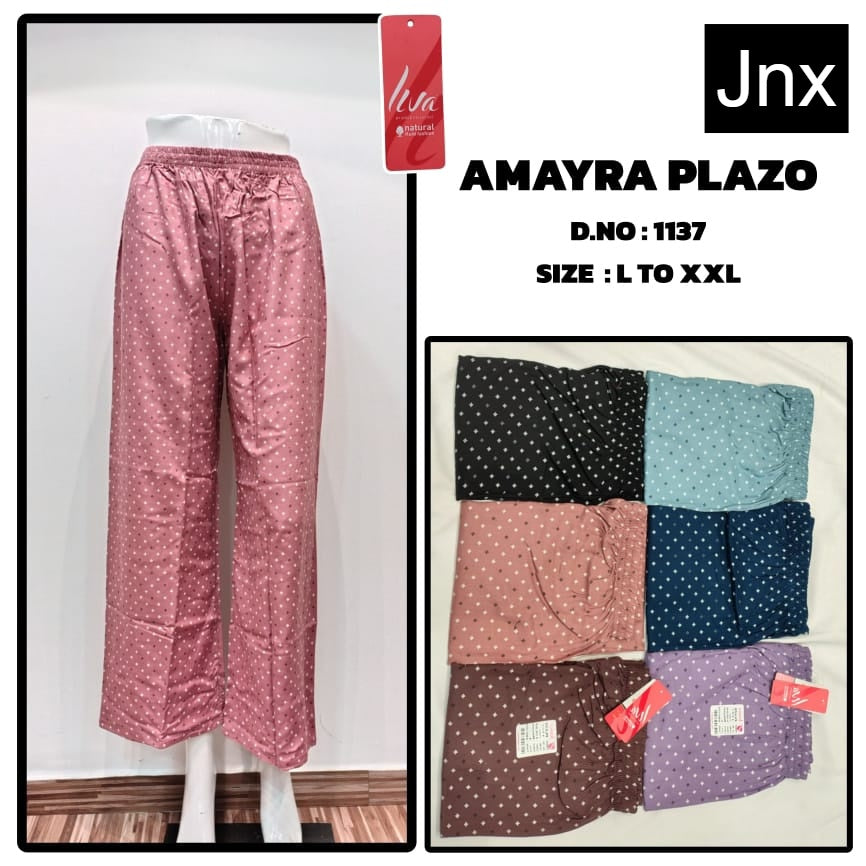 Amayra Print 0308 Jnx Liva Rayon Branded Palazzo Wholesale Price