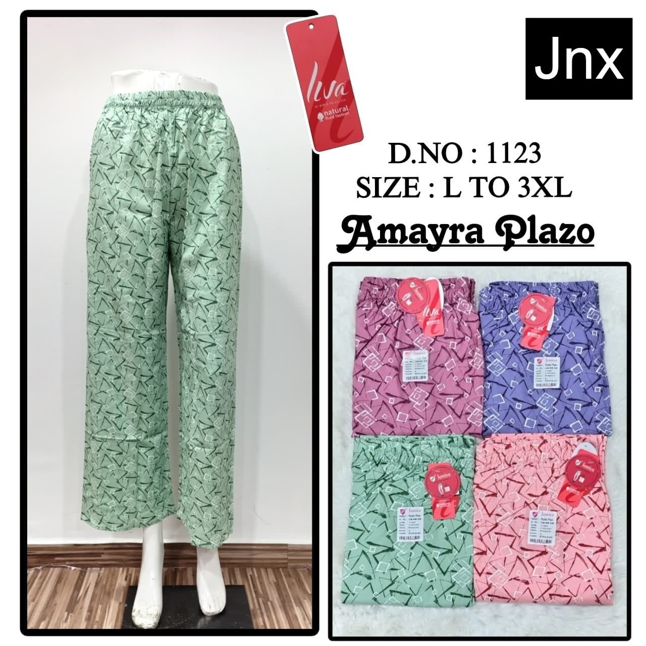 Amayra Print 0308 Jnx Liva Rayon Branded Palazzo Wholesale Price