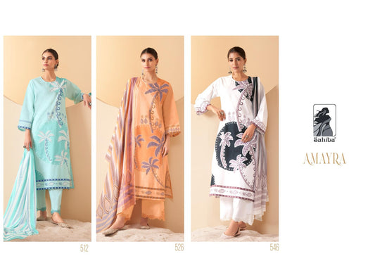 Amayra Sahiba Cotton Lawn Pant Style Suits Manufacturer India