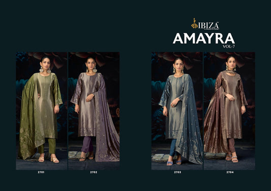 Amayra Vol 7 Ibiza Banglori Silk Pant Style Suits Exporter