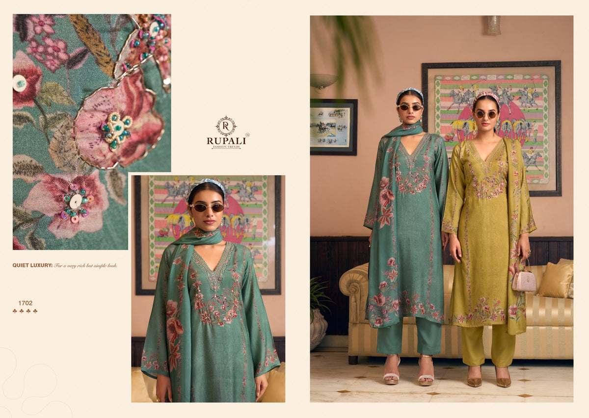 Ambari Vol 2 Rupali Viscose Pashmina Suits Exporter Ahmedabad