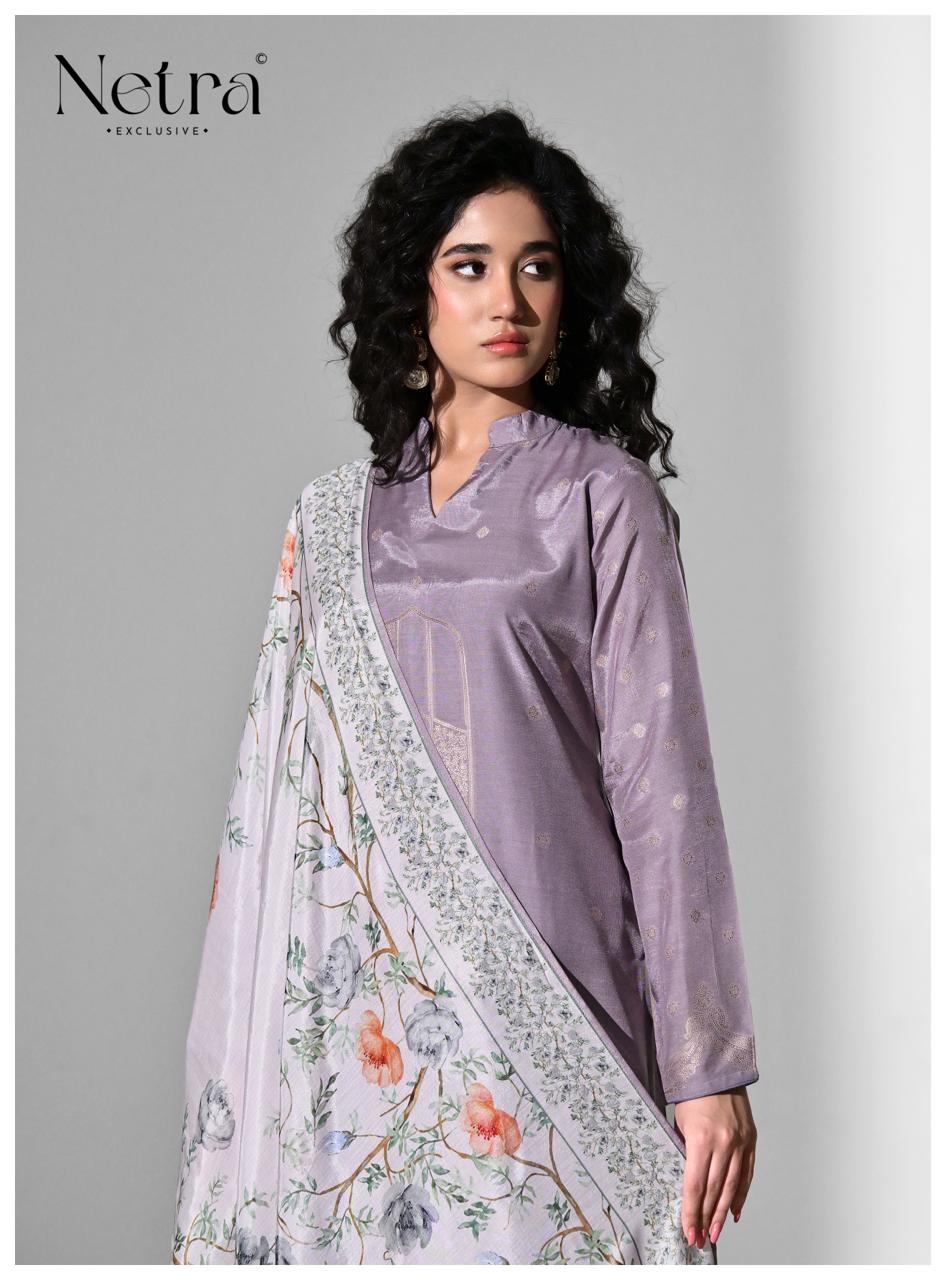 Amber Netra Bemberg Muslin Pant Style Suits Manufacturer India