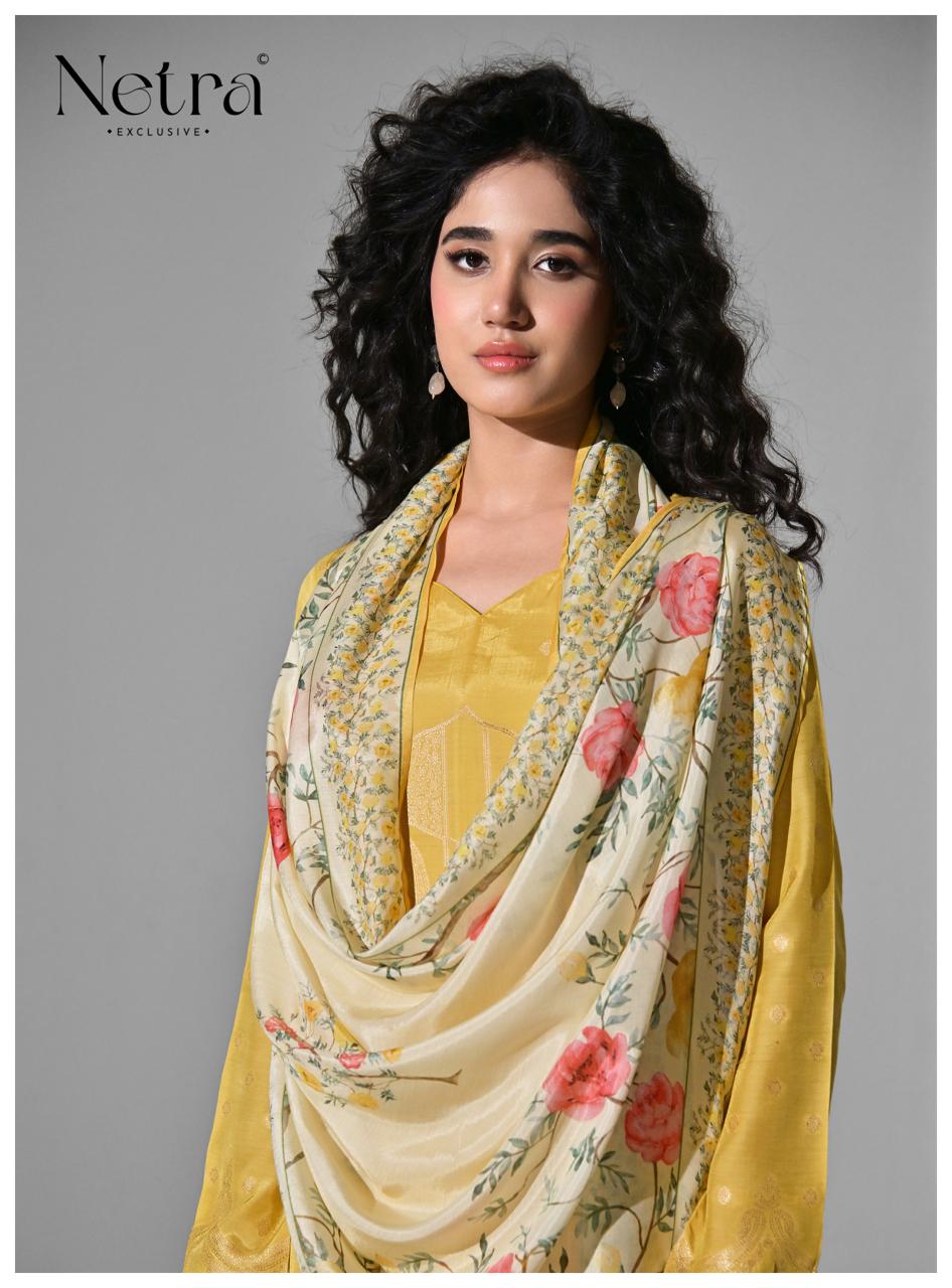 Amber Netra Bemberg Muslin Pant Style Suits Manufacturer India
