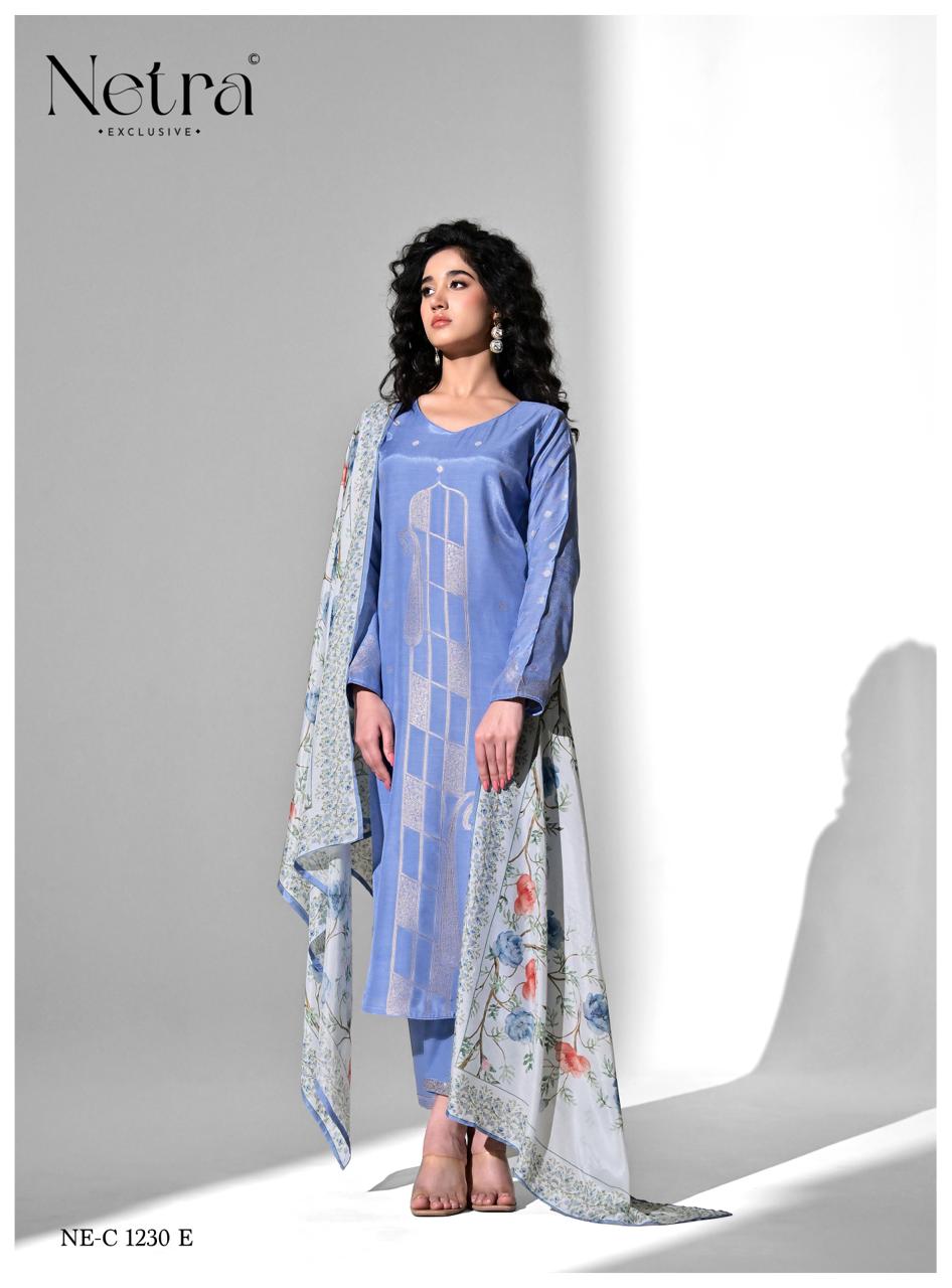 Amber Netra Bemberg Muslin Pant Style Suits Manufacturer India