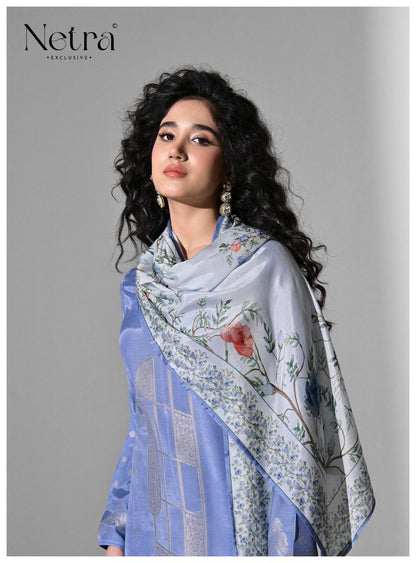 Amber Netra Bemberg Muslin Pant Style Suits Manufacturer India
