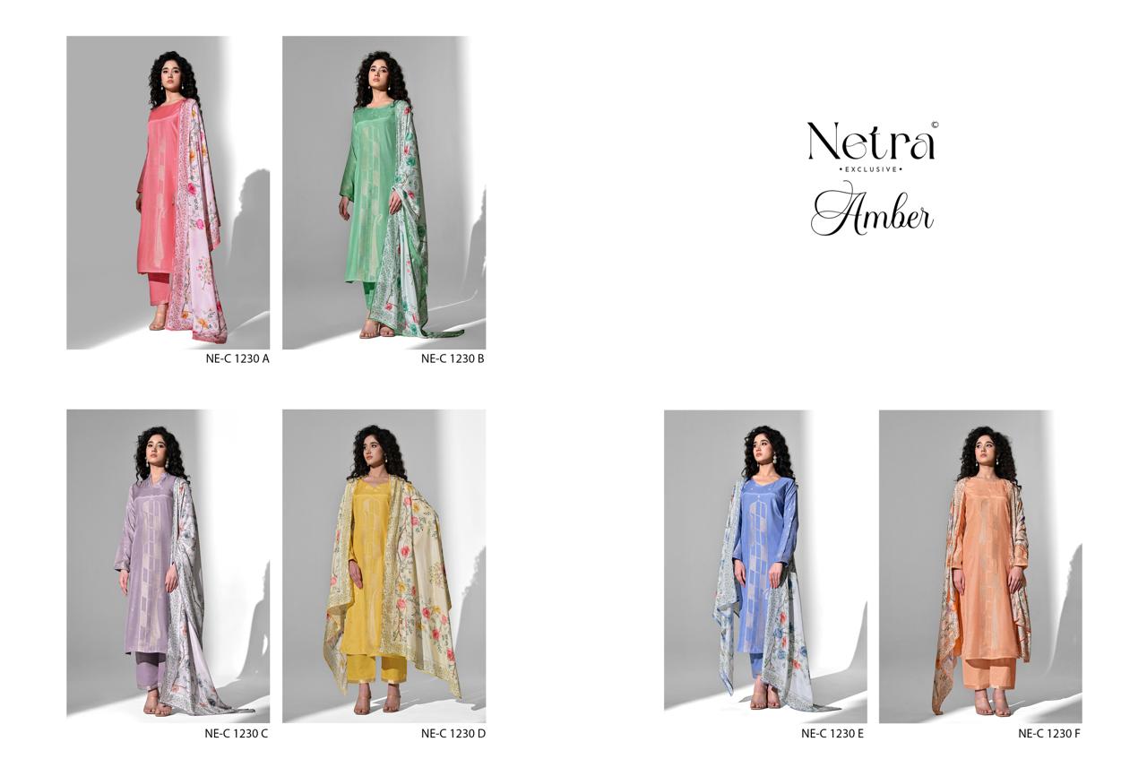 Amber Netra Bemberg Muslin Pant Style Suits Manufacturer India