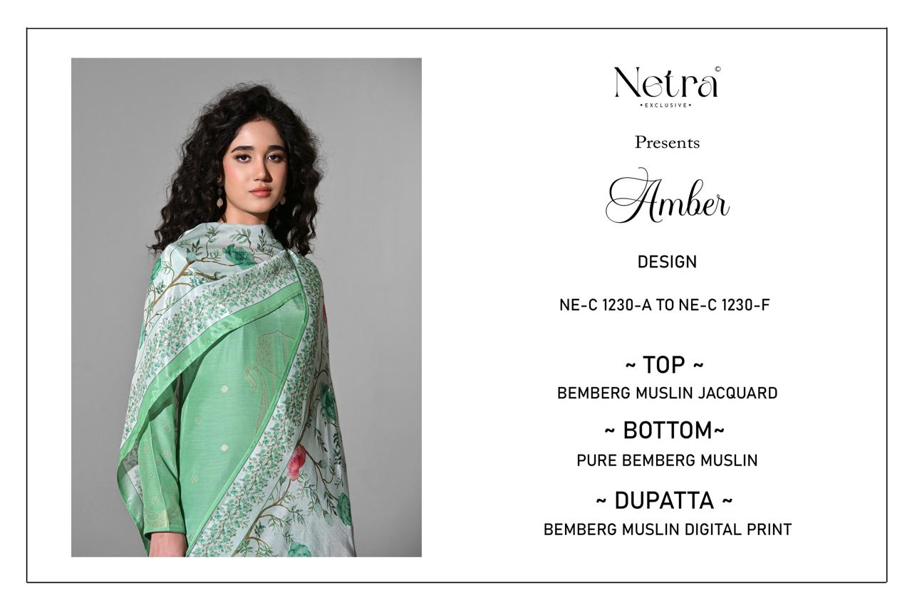 Amber Netra Bemberg Muslin Pant Style Suits Manufacturer India