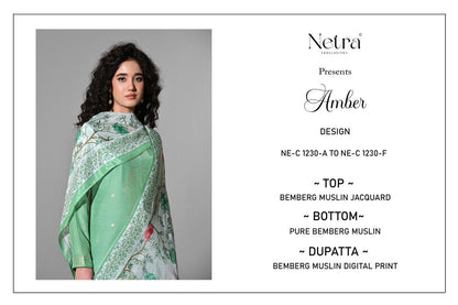 Amber Netra Bemberg Muslin Pant Style Suits Manufacturer India