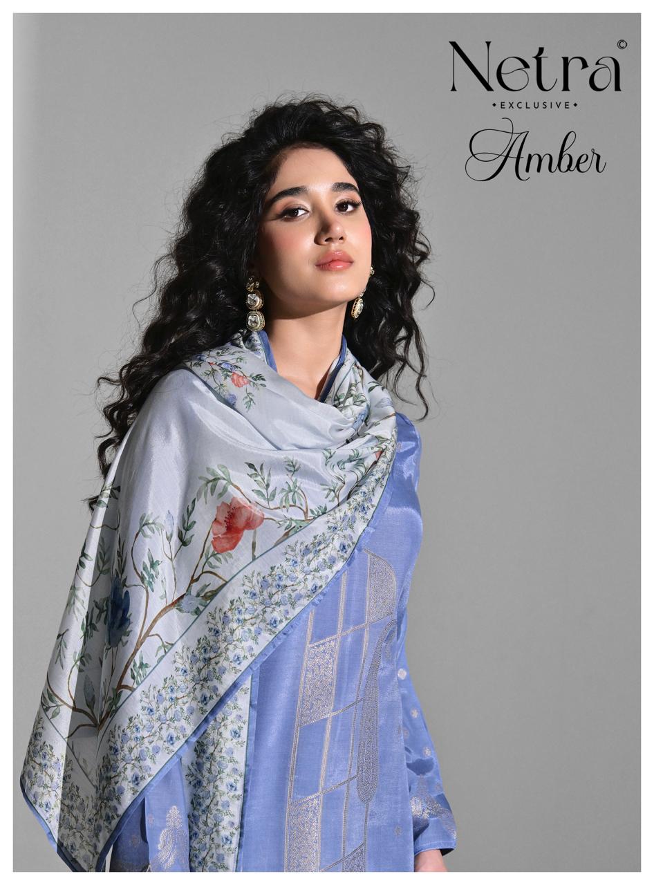 Amber Netra Bemberg Muslin Pant Style Suits Manufacturer India