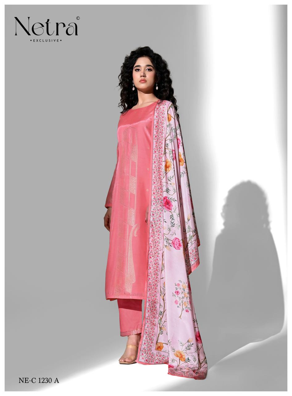 Amber Netra Bemberg Muslin Pant Style Suits Manufacturer India