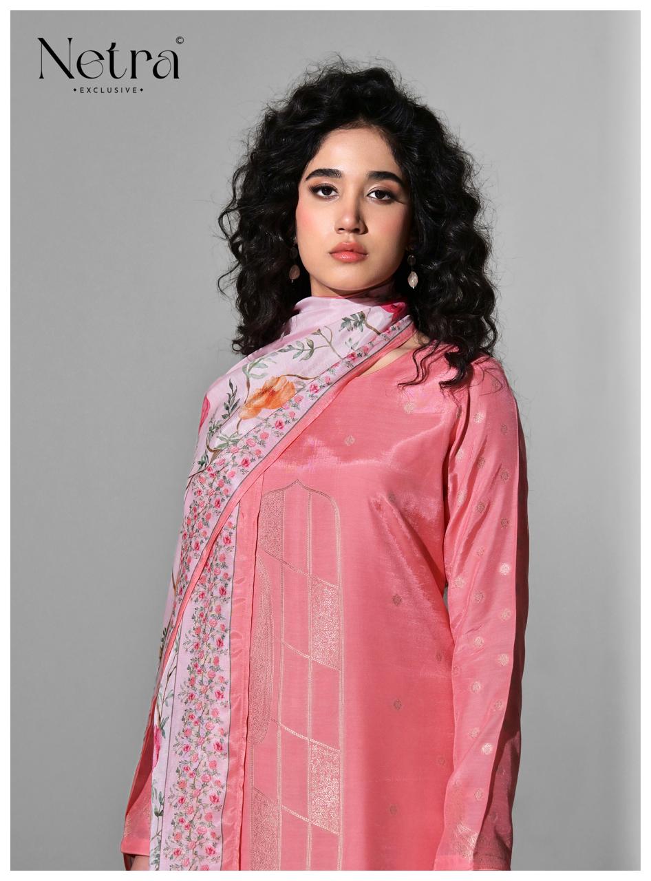 Amber Netra Bemberg Muslin Pant Style Suits Manufacturer India