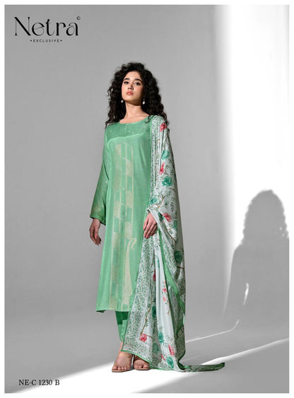 Amber Netra Bemberg Muslin Pant Style Suits Manufacturer India