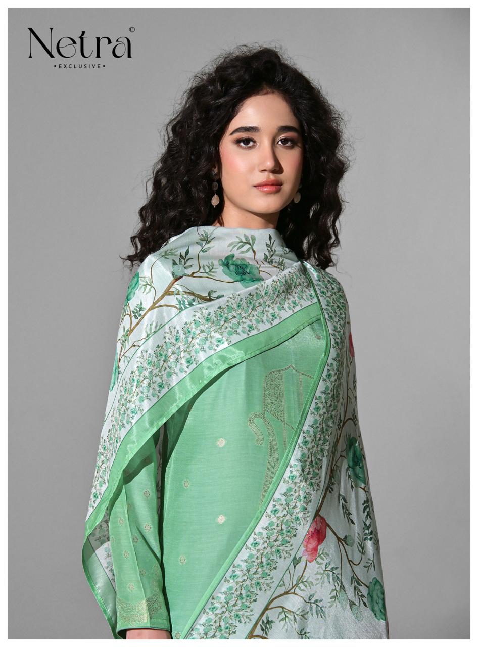 Amber Netra Bemberg Muslin Pant Style Suits Manufacturer India
