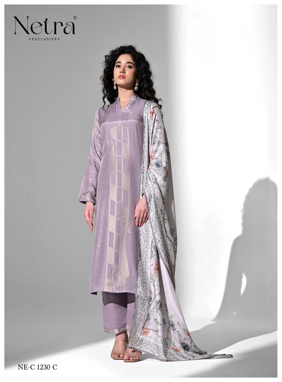 Amber Netra Bemberg Muslin Pant Style Suits Manufacturer India