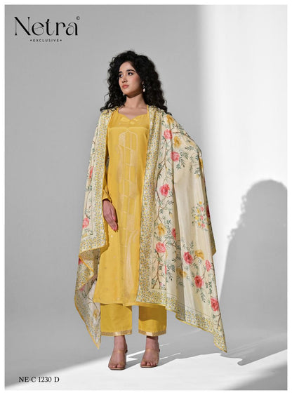 Amber Netra Bemberg Muslin Pant Style Suits Manufacturer India