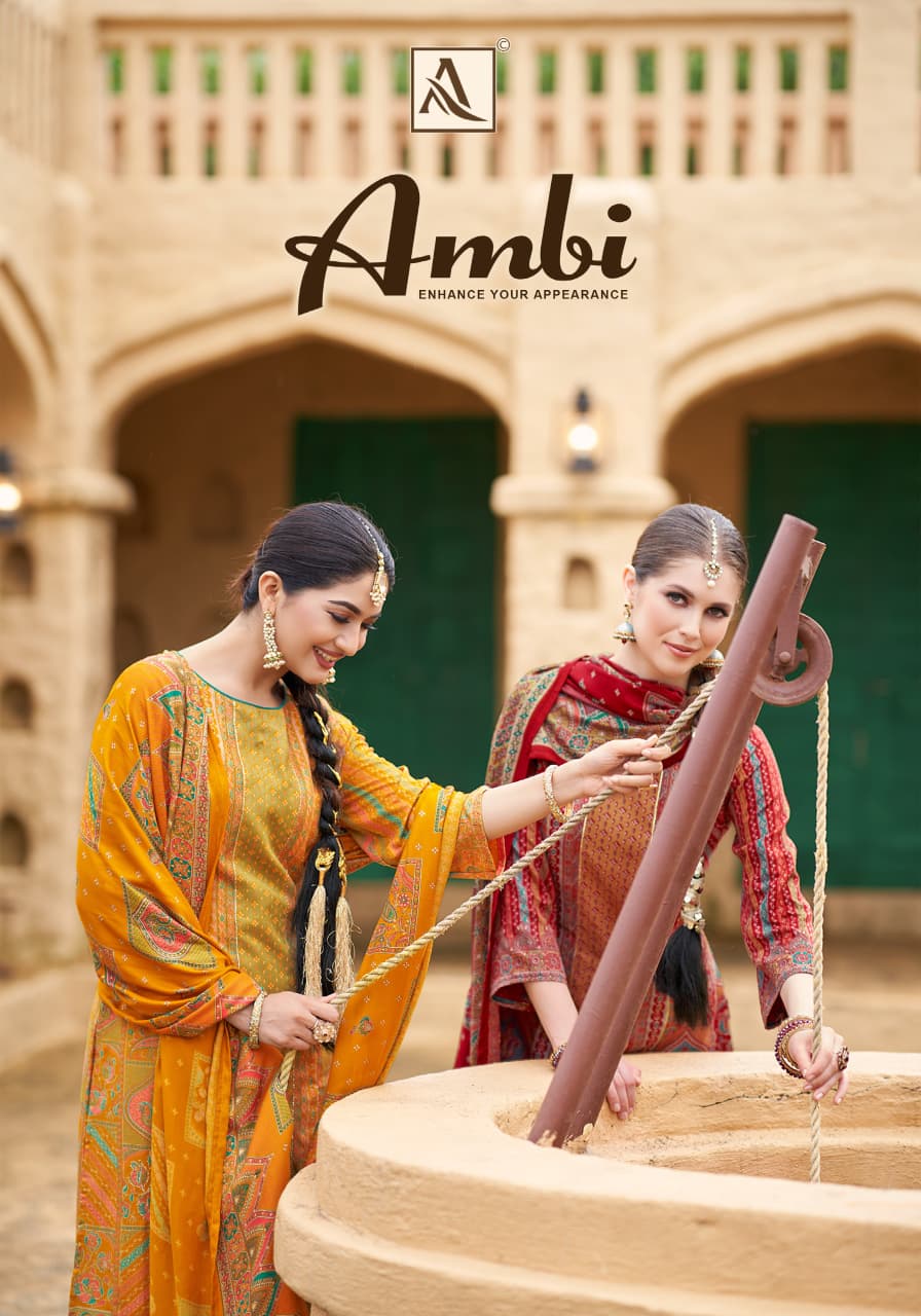 Ambi Alok Viscose Karachi Pashmina Salwar Suits Manufacturer Ahmedabad