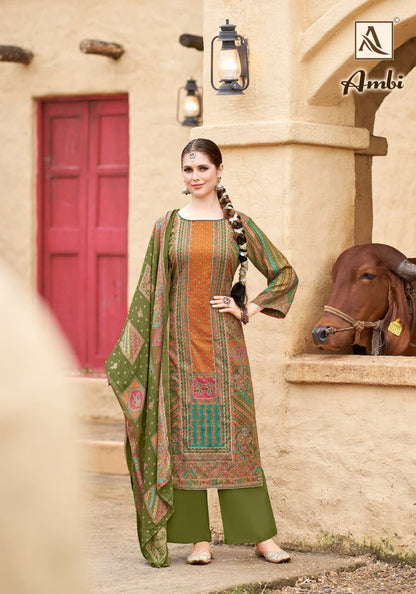Ambi Alok Viscose Karachi Pashmina Salwar Suits Manufacturer Ahmedabad