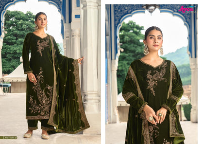 Ambi Avon Trendz Velvet Suits Wholesale Price