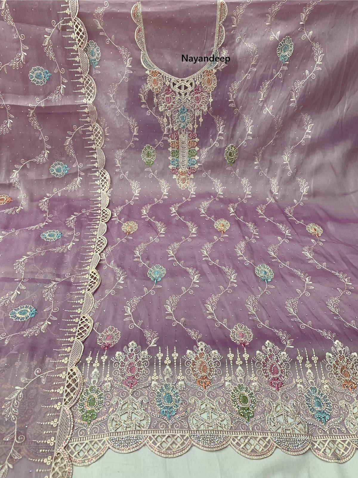 Ambika Nayandeep Moss Salwar Suits Supplier Ahmedabad