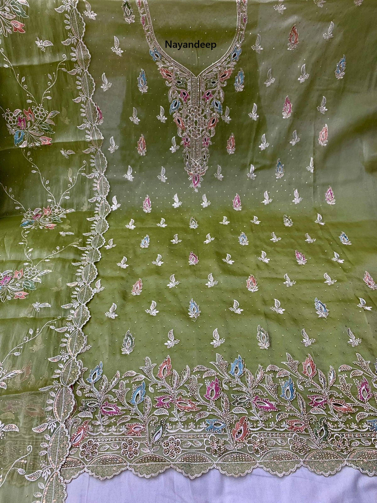 Ambika Nayandeep Moss Salwar Suits Supplier Ahmedabad
