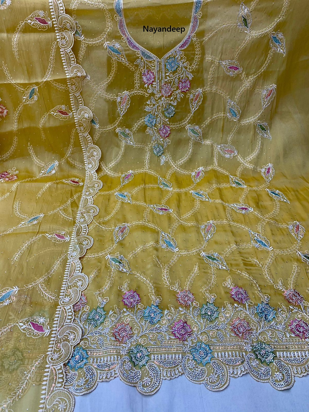 Ambika Nayandeep Moss Salwar Suits Supplier Ahmedabad