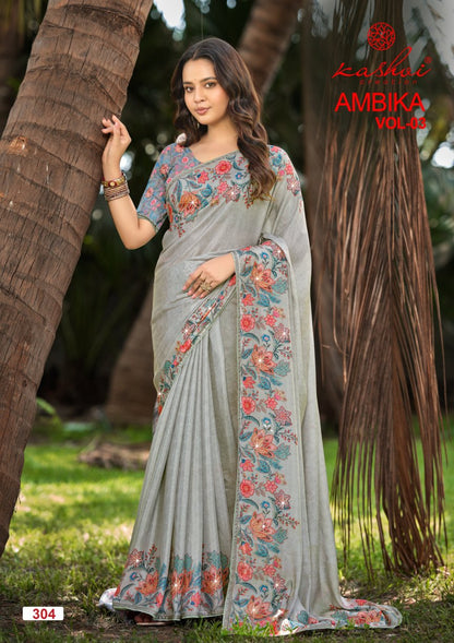 Ambika Vol 3 Kashvi Creation Sarees Wholesaler India