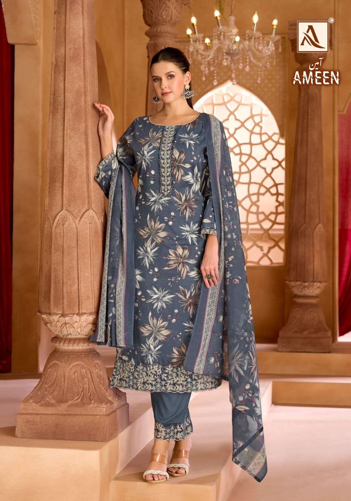 Ameen Alok Zam Cotton Karachi Salwar Suits Manufacturer Ahmedabad