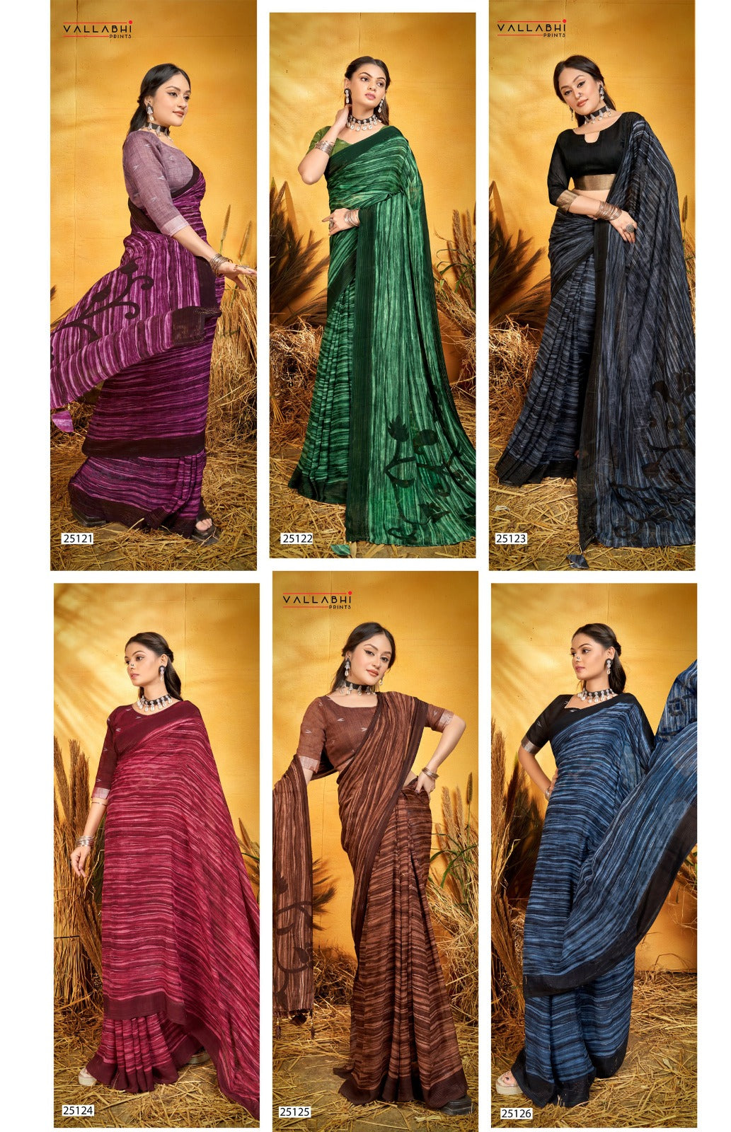 Ameeta Vallabhi Prints Georgette Sarees Manufacturer India