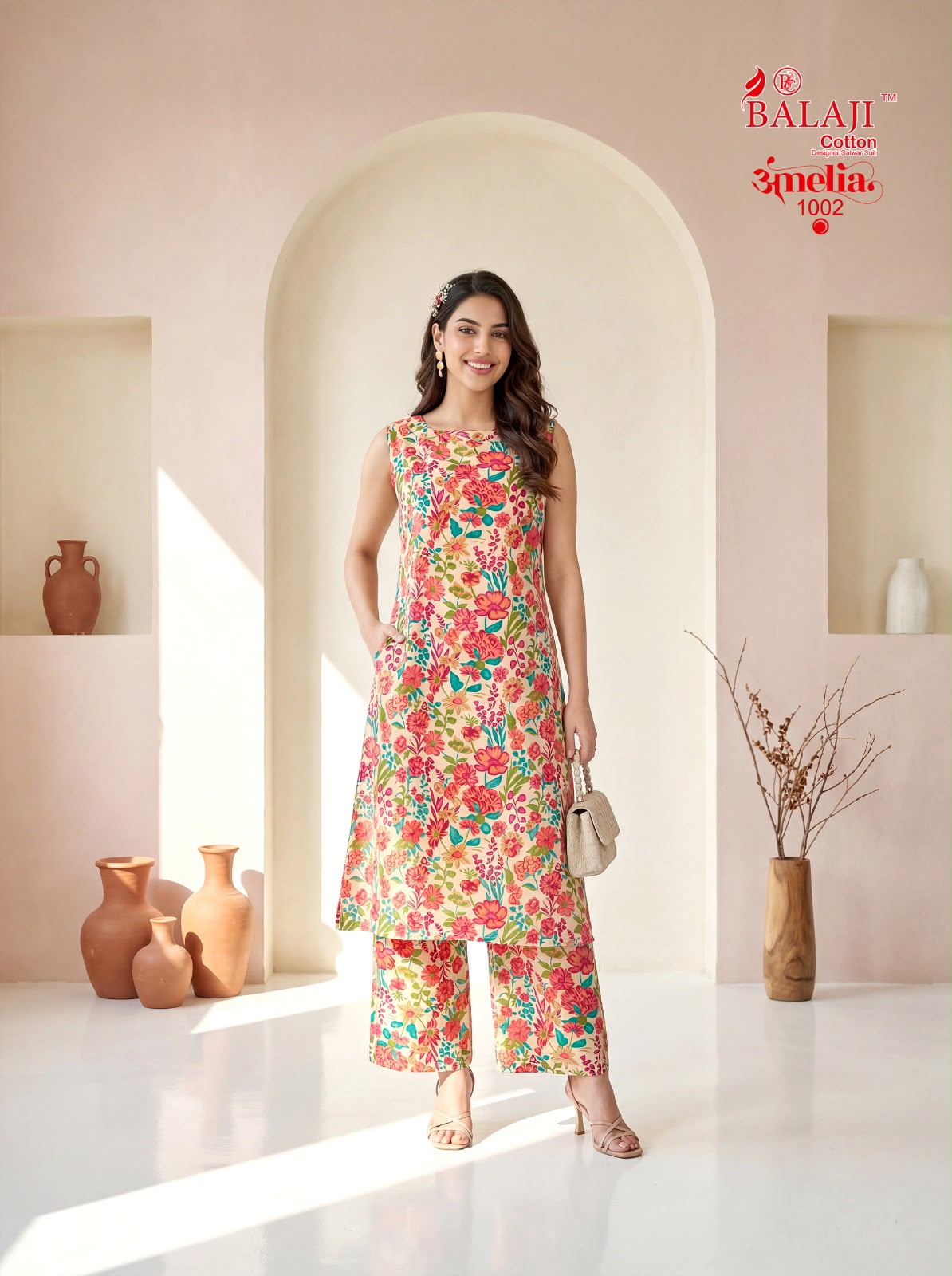 Amelia Balaji Cotton Co Ord Set Supplier India