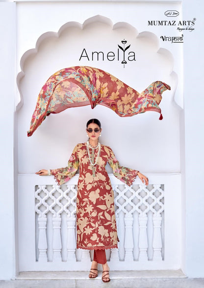 Amelia Mumtaz Arts Viscose Karachi Salwar Suits Manufacturer