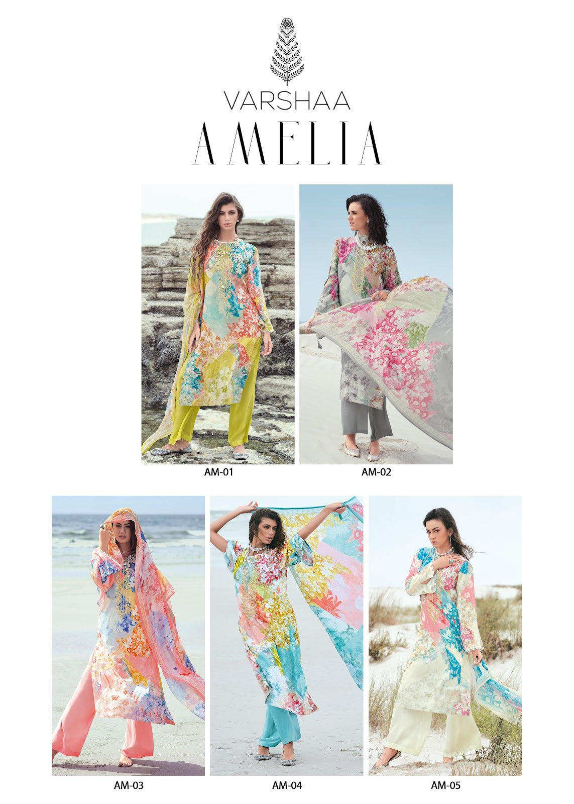 Amelia Varshaa Cotton Plazzo Style Suits Exporter India