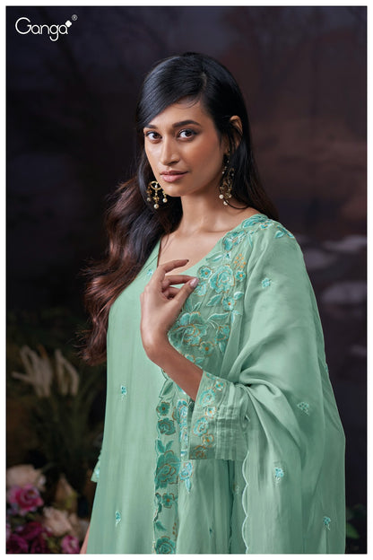 Amelie 3782 Ganga Premium Bemberg Plazzo Style Suits Wholesaler India
