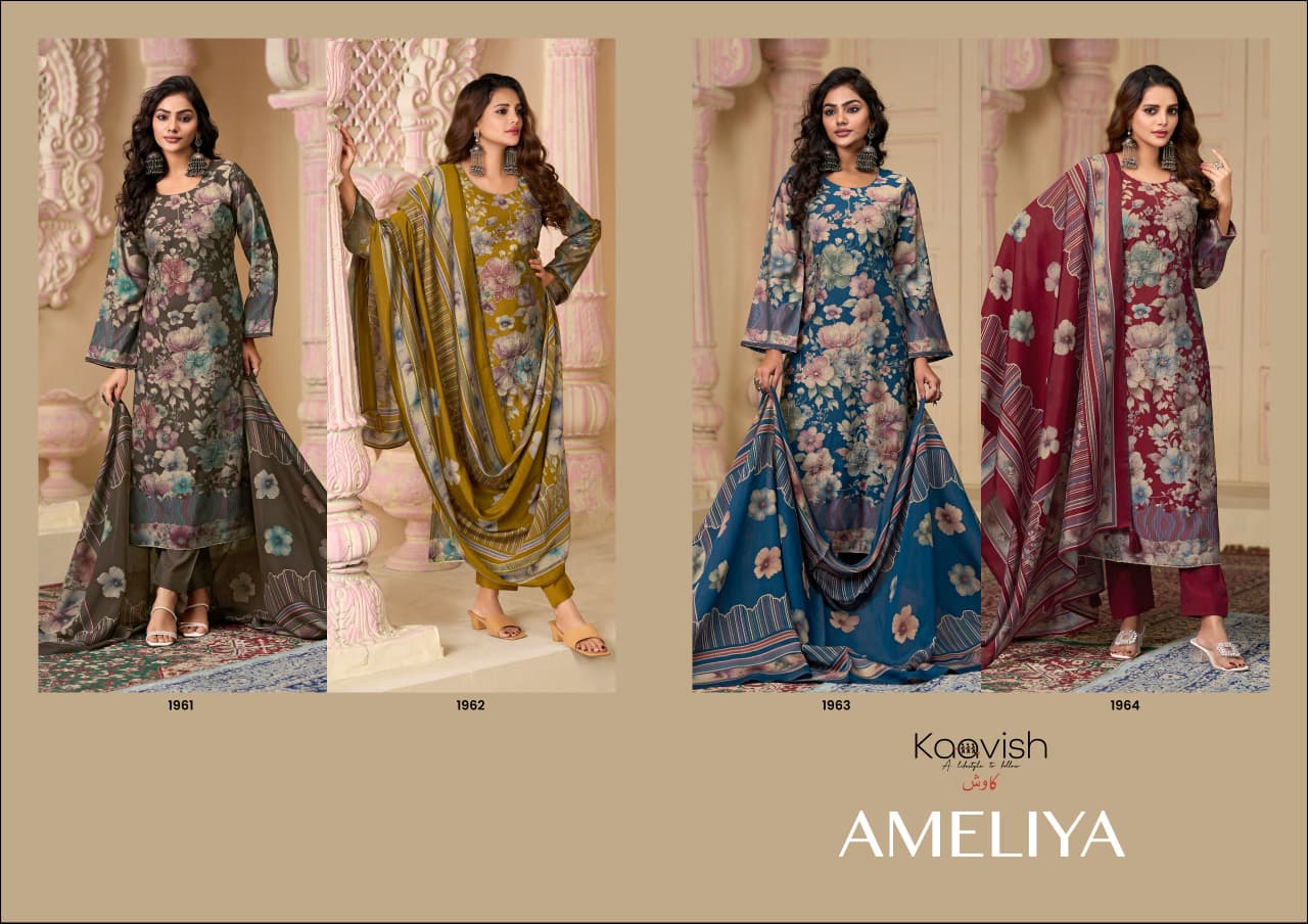 Ameliya Kaavish Pure Silk Pant Style Suits Wholesale