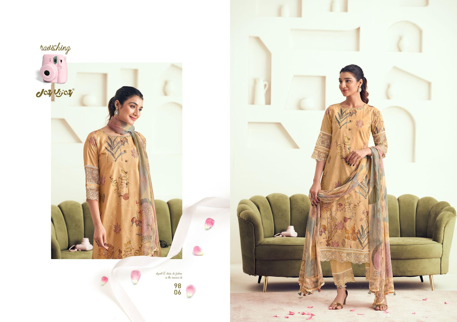 Amera Jay Vijay Pure Cotton Pant Style Suits Wholesale Price