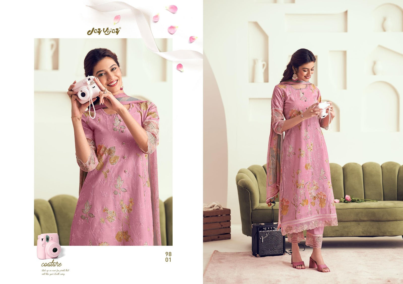 Amera Jay Vijay Pure Cotton Pant Style Suits Wholesale Price