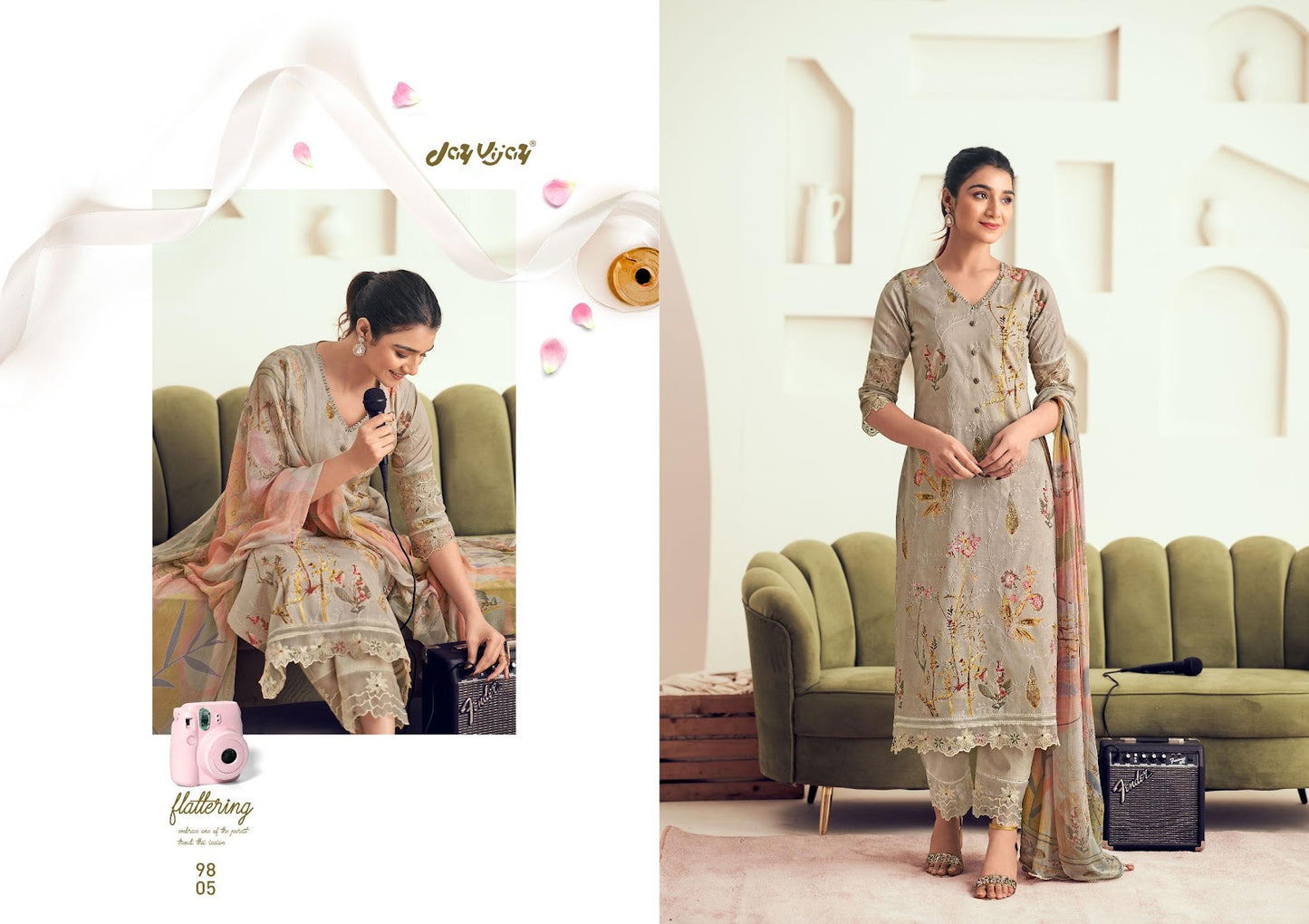 Amera Jay Vijay Pure Cotton Pant Style Suits Wholesale Price