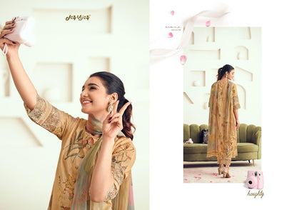 Amera Jay Vijay Pure Cotton Pant Style Suits Wholesale Price
