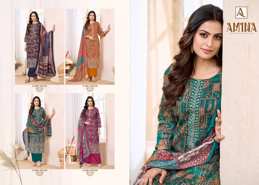 Amina Alok Zam Cotton Karachi Salwar Suits Wholesale