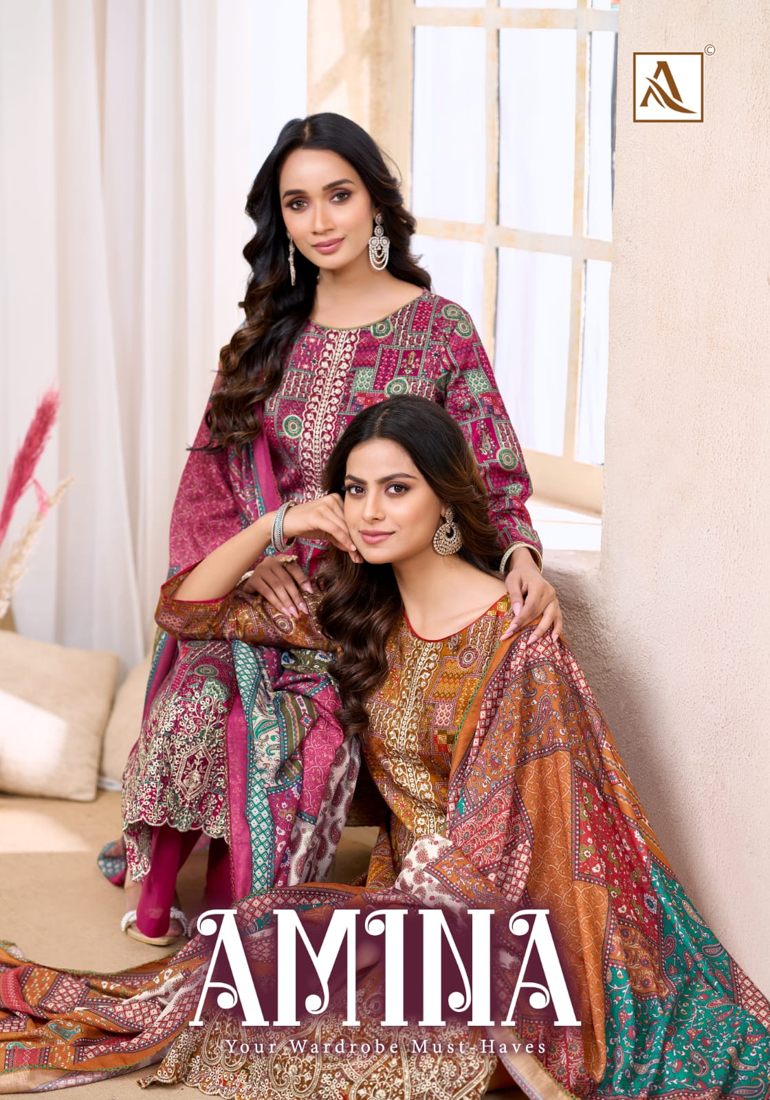 Amina Alok Zam Cotton Karachi Salwar Suits Wholesale