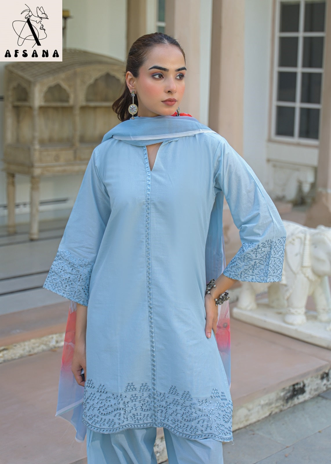 Amina Farshi Afsana Cotton Pakistani Readymade Suits Exporter India