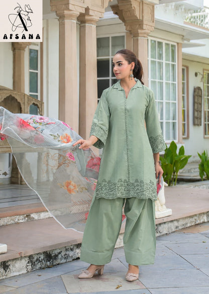 Amina Farshi Afsana Cotton Pakistani Readymade Suits Exporter India