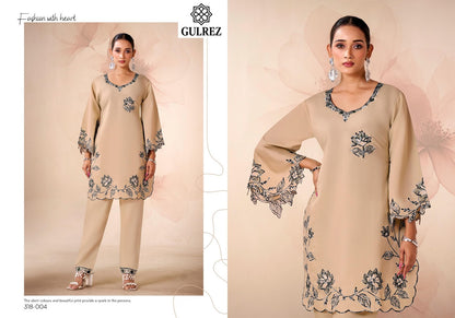 Amira Karachi Gulrez Roman Silk Co Ord Set Wholesaler Ahmedabad