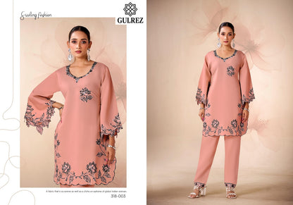 Amira Karachi Gulrez Roman Silk Co Ord Set Wholesaler Ahmedabad