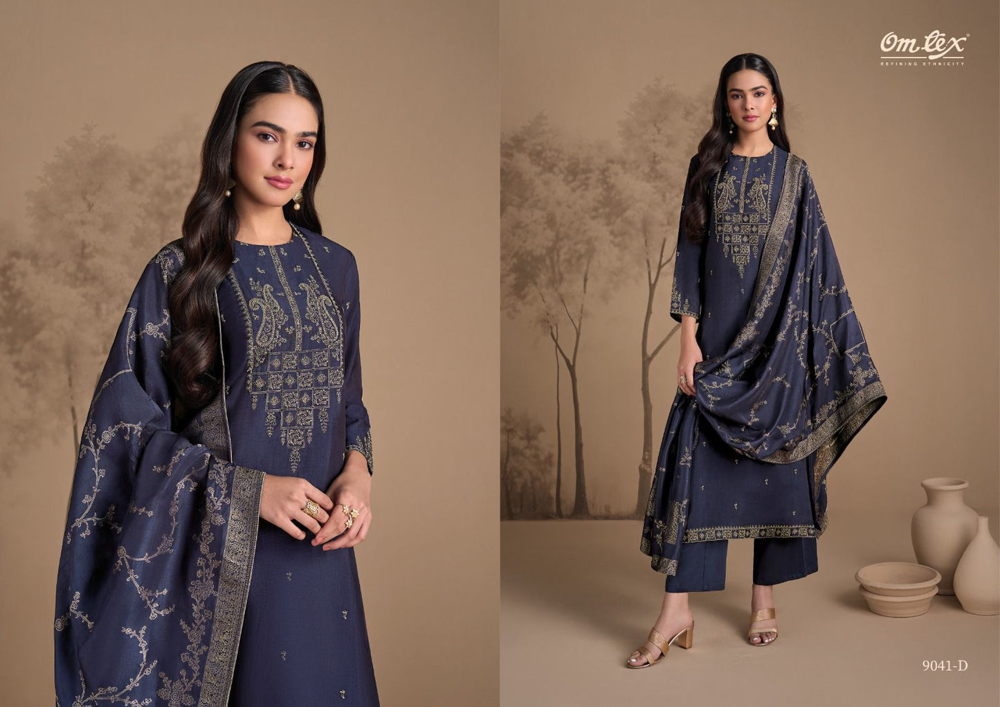 Amira Omtex Rubina Silk Salwar Suits Wholesale